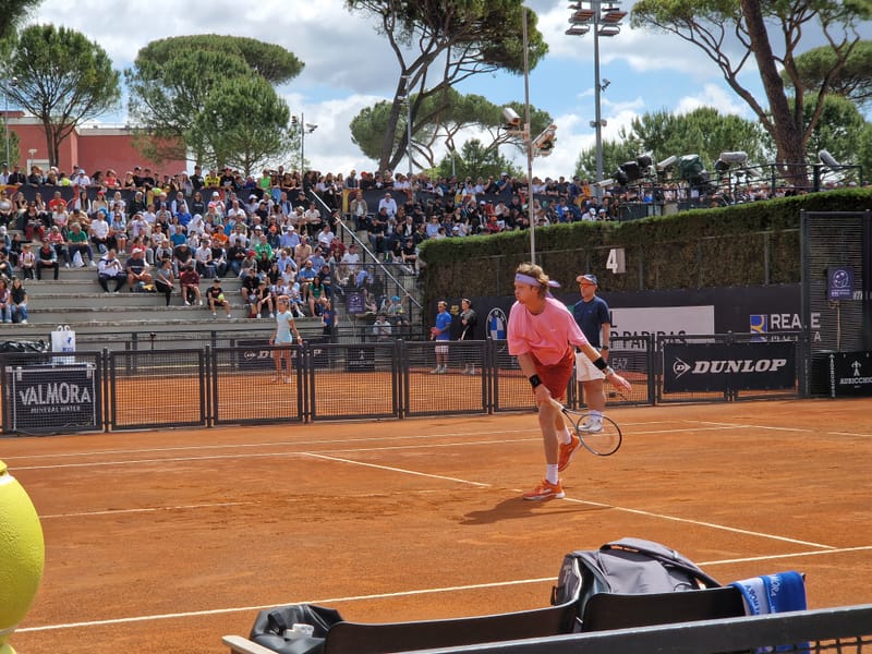 Andrey Rublev - Practice sessions and match at Internazionali di Tennis Roma (Foro Italico)