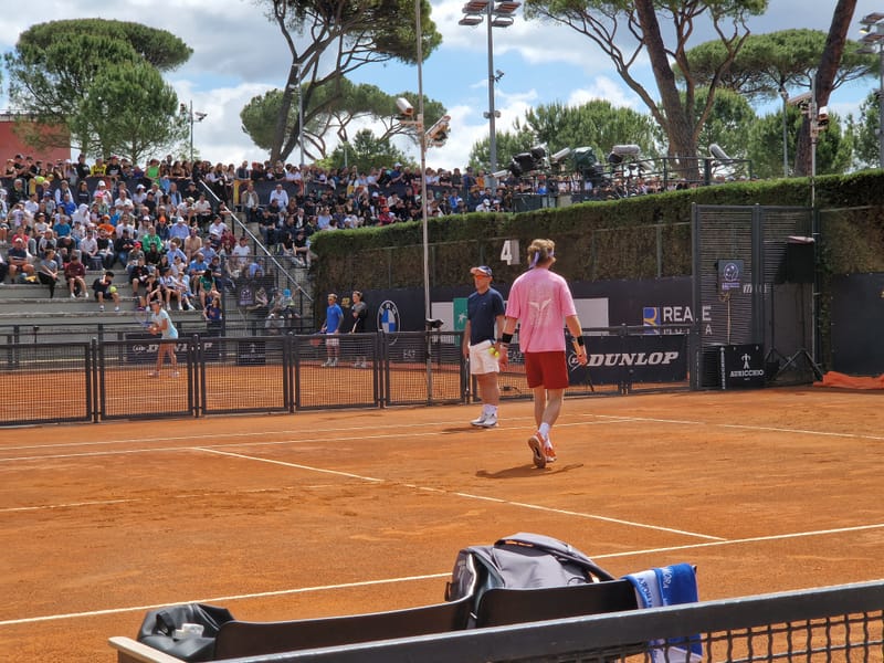Andrey Rublev - Practice sessions and match at Internazionali di Tennis Roma (Foro Italico)