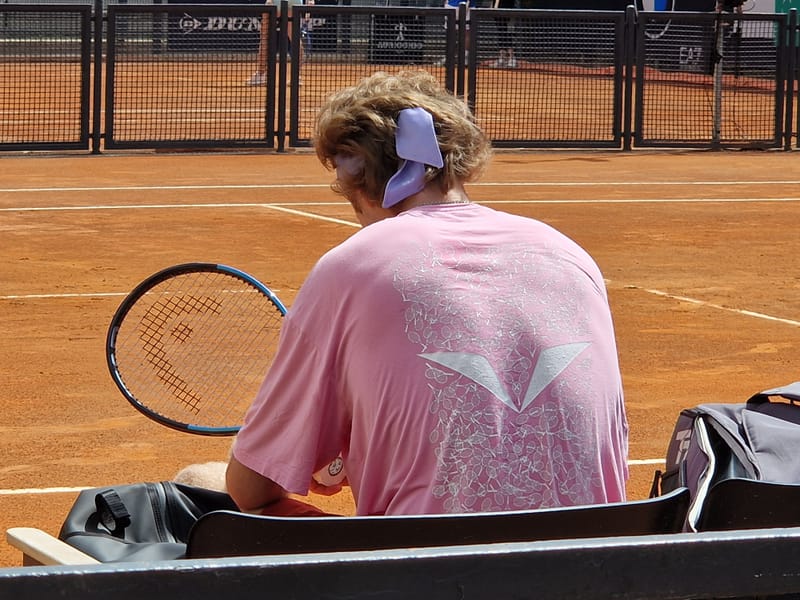 Andrey Rublev - Practice sessions and match at Internazionali di Tennis Roma (Foro Italico)