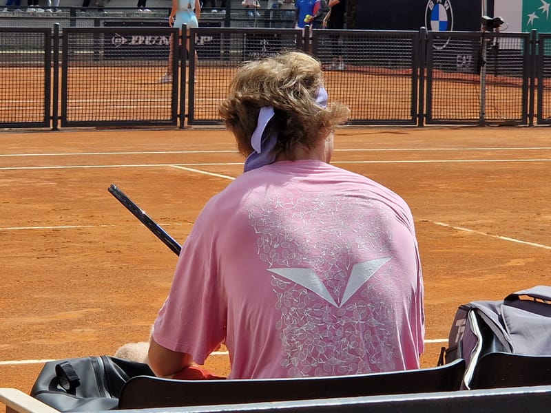 Andrey Rublev - Practice sessions and match at Internazionali di Tennis Roma (Foro Italico)