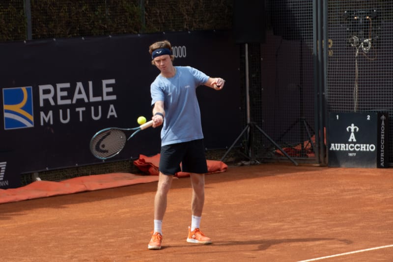 Andrey Rublev - Practice sessions and match at Internazionali di Tennis Roma (Foro Italico)