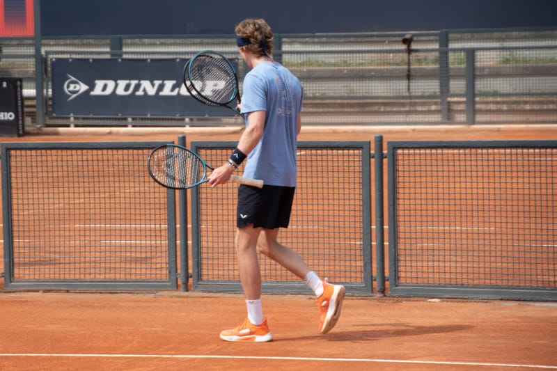 Andrey Rublev - Practice sessions and match at Internazionali di Tennis Roma (Foro Italico)