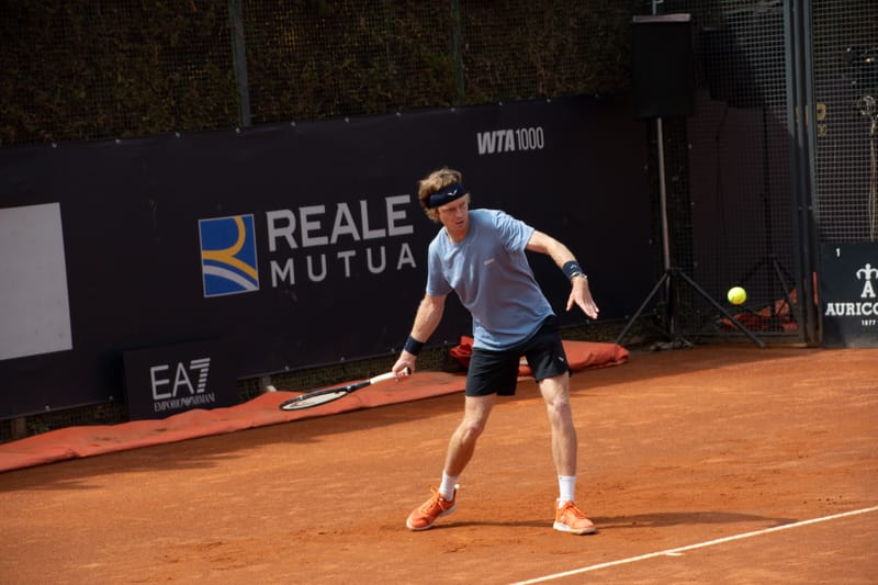 Andrey Rublev - Practice sessions and match at Internazionali di Tennis Roma (Foro Italico)
