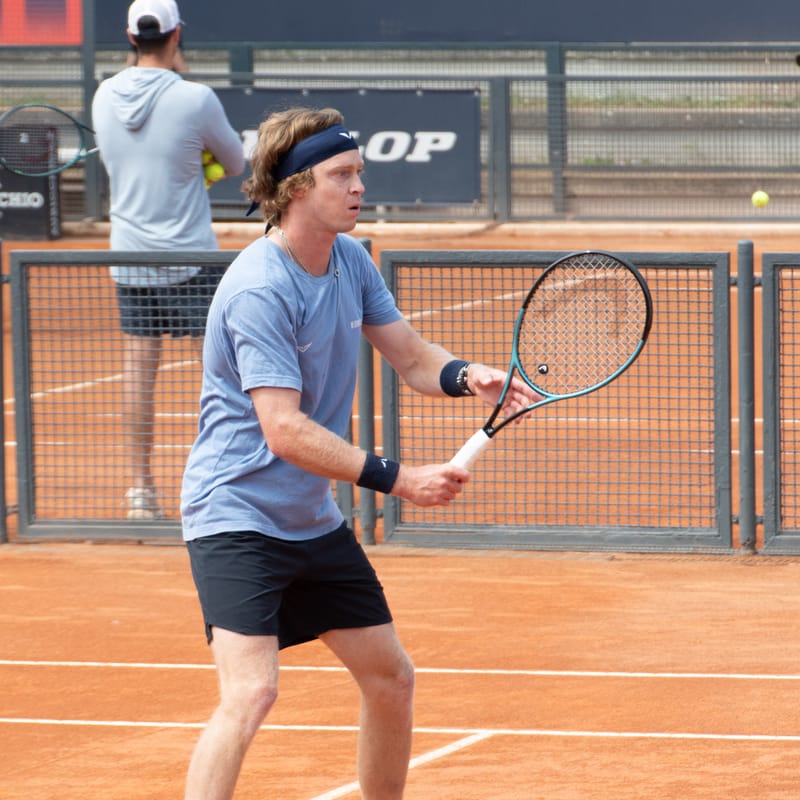 Andrey Rublev - Practice sessions and match at Internazionali di Tennis Roma (Foro Italico)