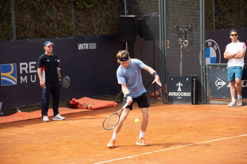 Andrey Rublev - Practice sessions and match at Internazionali di Tennis Roma (Foro Italico)