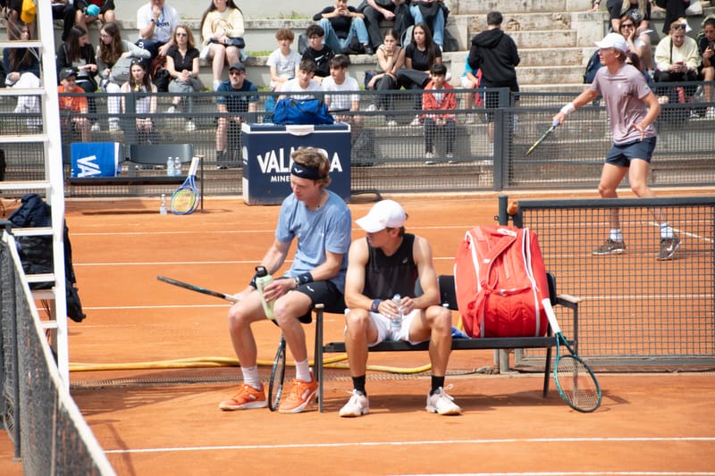 Andrey Rublev - Practice sessions and match at Internazionali di Tennis Roma (Foro Italico)