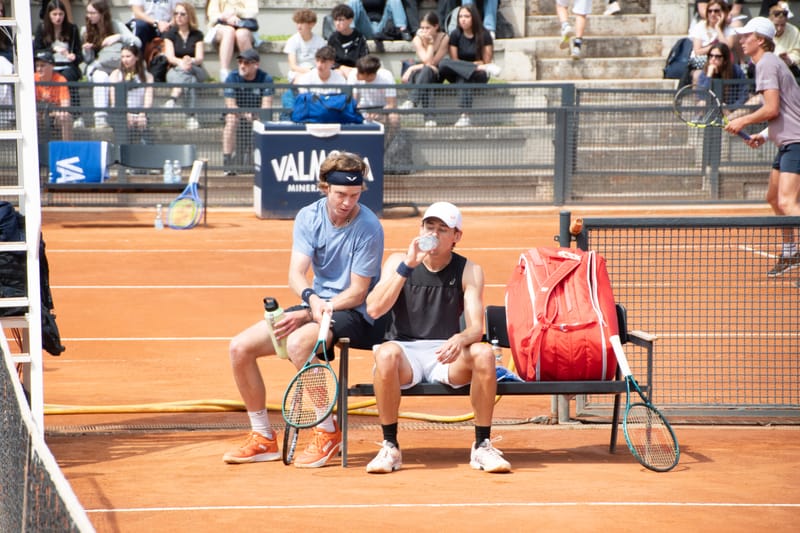 Andrey Rublev - Practice sessions and match at Internazionali di Tennis Roma (Foro Italico)