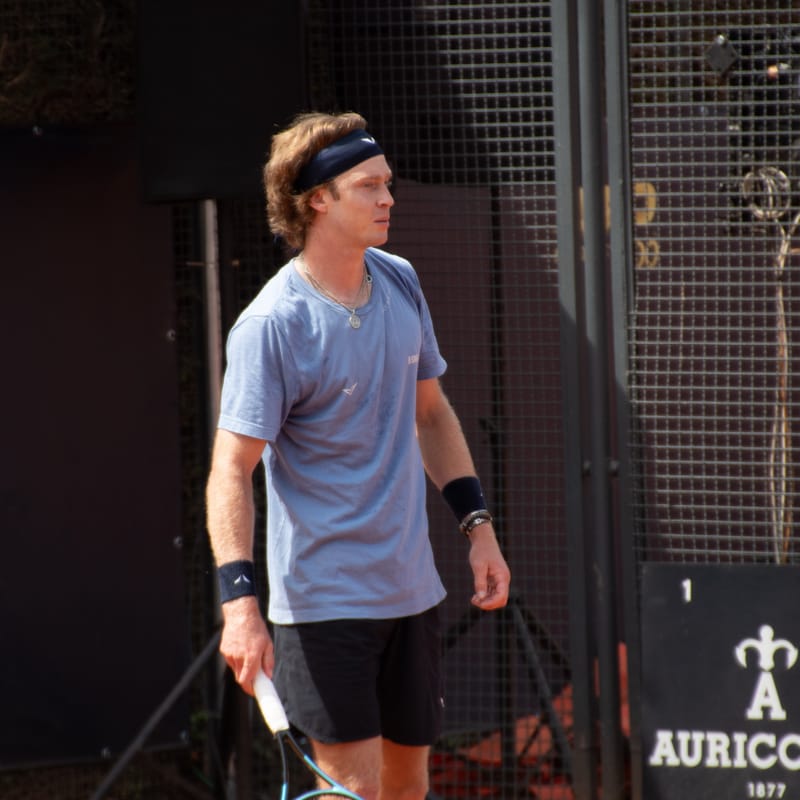 Andrey Rublev - Practice sessions and match at Internazionali di Tennis Roma (Foro Italico)