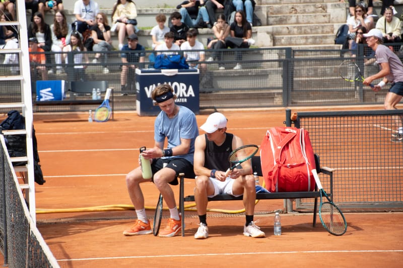 Andrey Rublev - Practice sessions and match at Internazionali di Tennis Roma (Foro Italico)