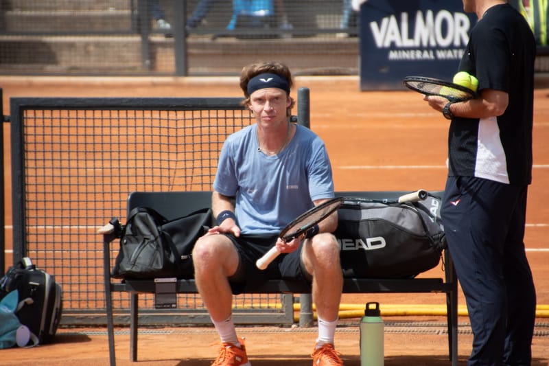 Andrey Rublev - Practice sessions and match at Internazionali di Tennis Roma (Foro Italico)