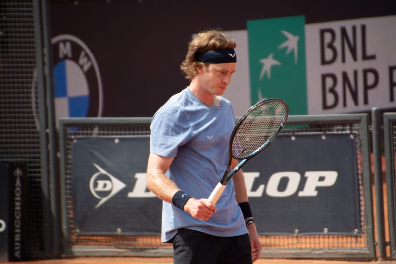 Andrey Rublev - Practice sessions and match at Internazionali di Tennis Roma (Foro Italico)