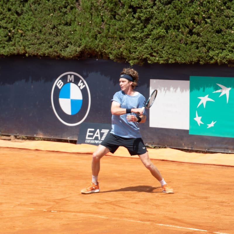 Andrey Rublev - Practice sessions and match at Internazionali di Tennis Roma (Foro Italico)