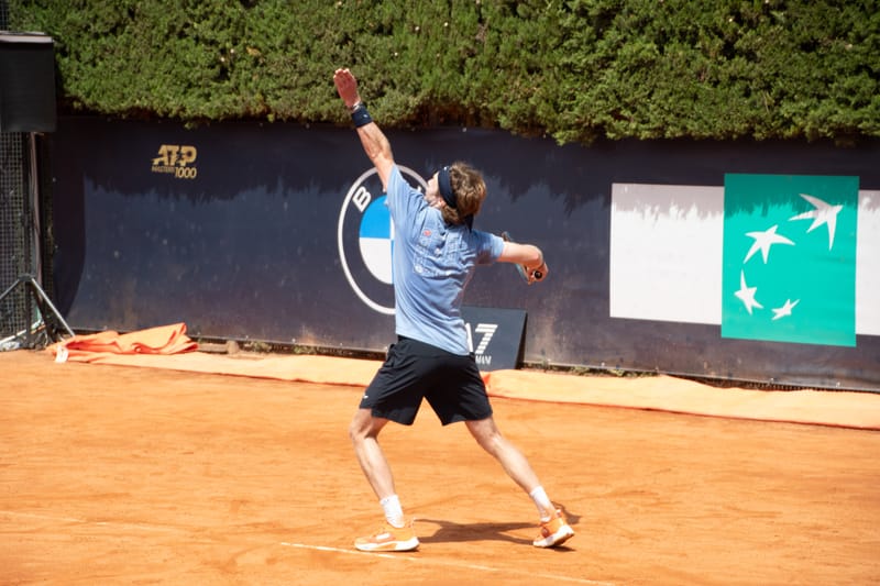 Andrey Rublev - Practice sessions and match at Internazionali di Tennis Roma (Foro Italico)