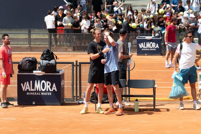 Andrey Rublev - Practice sessions and match at Internazionali di Tennis Roma (Foro Italico)