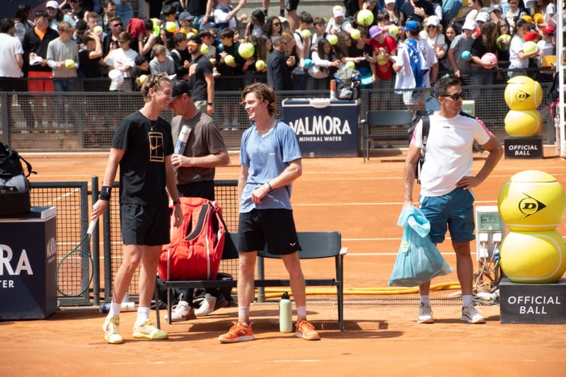 Andrey Rublev - Practice sessions and match at Internazionali di Tennis Roma (Foro Italico)