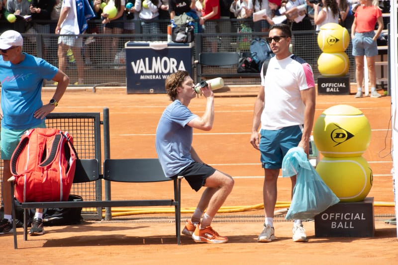Andrey Rublev - Practice sessions and match at Internazionali di Tennis Roma (Foro Italico)