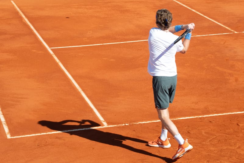 Andrey Rublev - Practice sessions and match at Internazionali di Tennis Roma (Foro Italico)