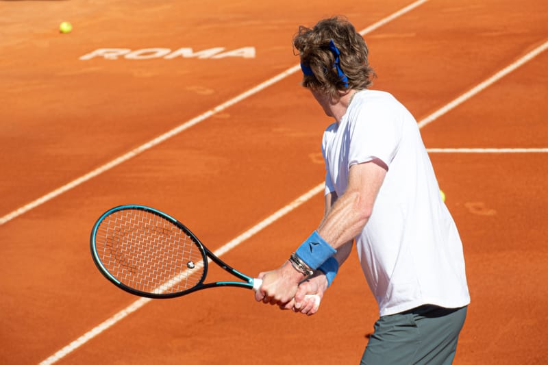 Andrey Rublev - Practice sessions and match at Internazionali di Tennis Roma (Foro Italico)