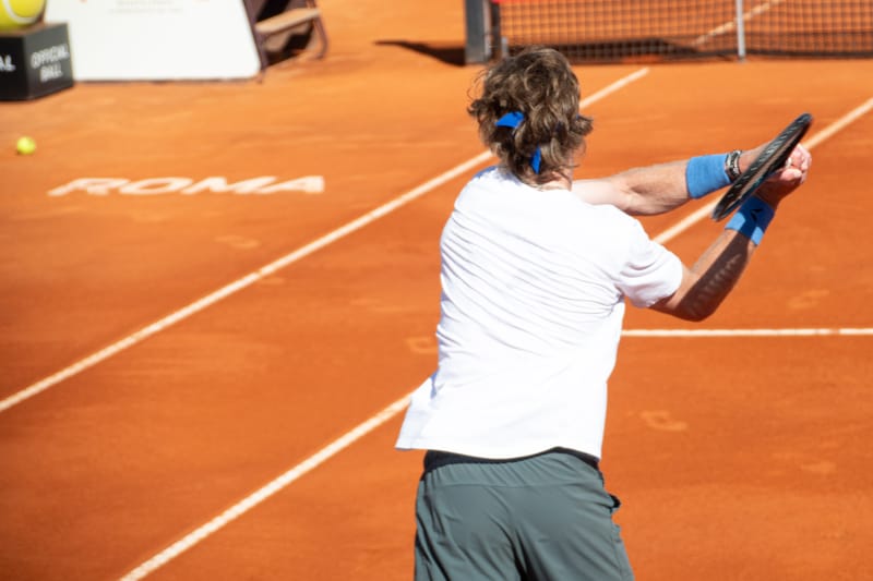 Andrey Rublev - Practice sessions and match at Internazionali di Tennis Roma (Foro Italico)