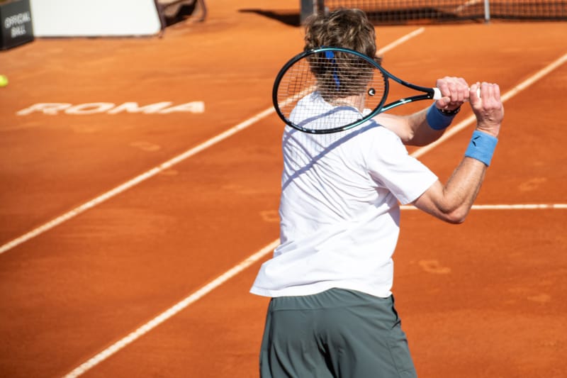 Andrey Rublev - Practice sessions and match at Internazionali di Tennis Roma (Foro Italico)