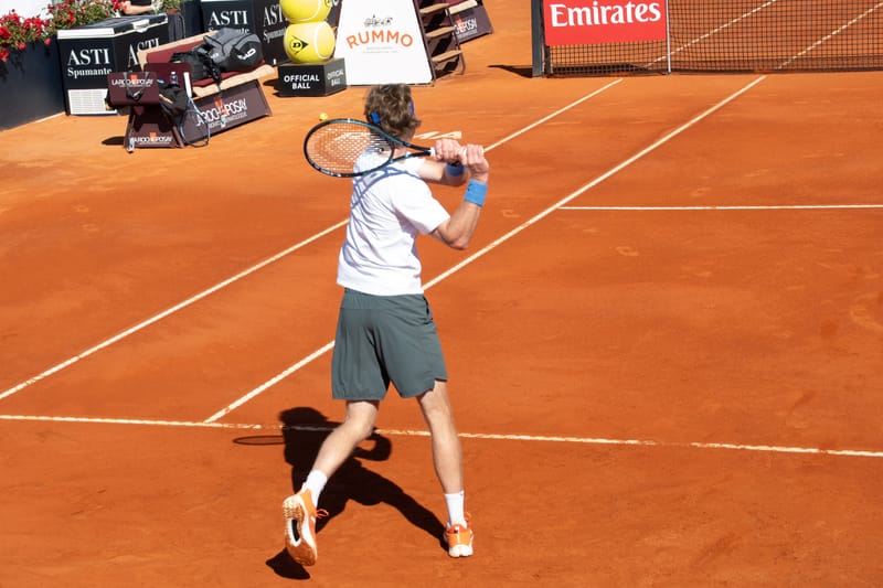 Andrey Rublev - Practice sessions and match at Internazionali di Tennis Roma (Foro Italico)
