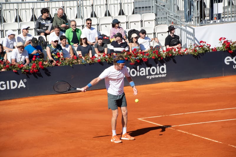 Andrey Rublev - Practice sessions and match at Internazionali di Tennis Roma (Foro Italico)