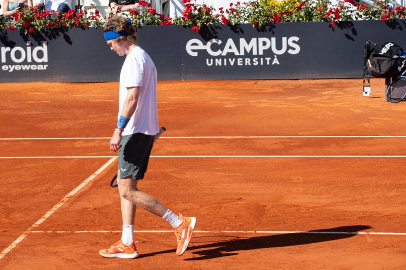 Andrey Rublev - Practice sessions and match at Internazionali di Tennis Roma (Foro Italico)