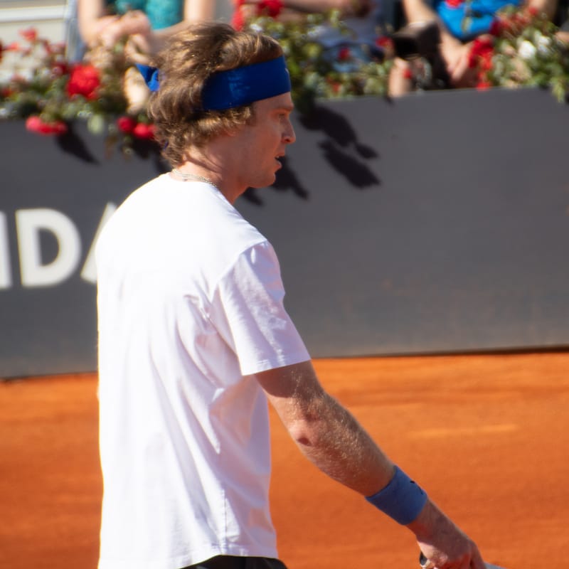 Andrey Rublev - Practice sessions and match at Internazionali di Tennis Roma (Foro Italico)