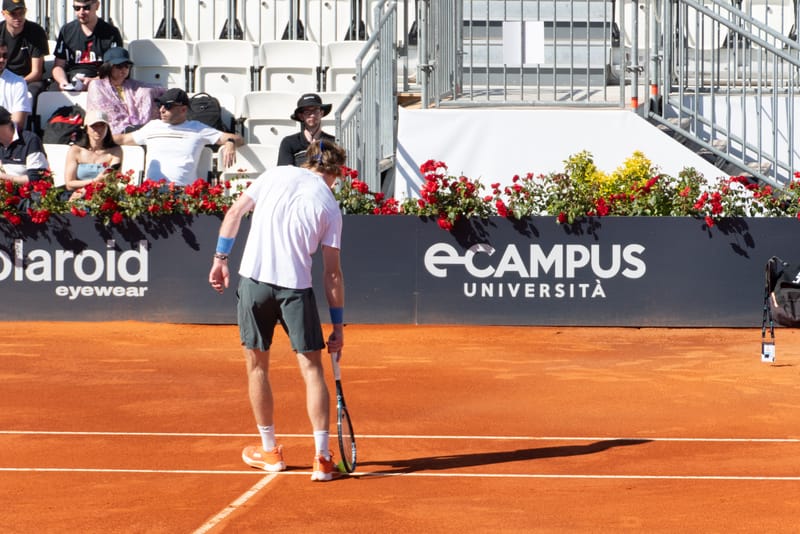 Andrey Rublev - Practice sessions and match at Internazionali di Tennis Roma (Foro Italico)