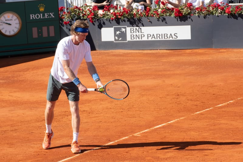 Andrey Rublev - Practice sessions and match at Internazionali di Tennis Roma (Foro Italico)