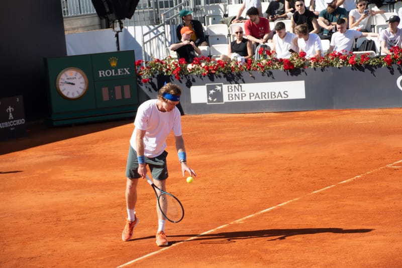 Andrey Rublev - Practice sessions and match at Internazionali di Tennis Roma (Foro Italico)