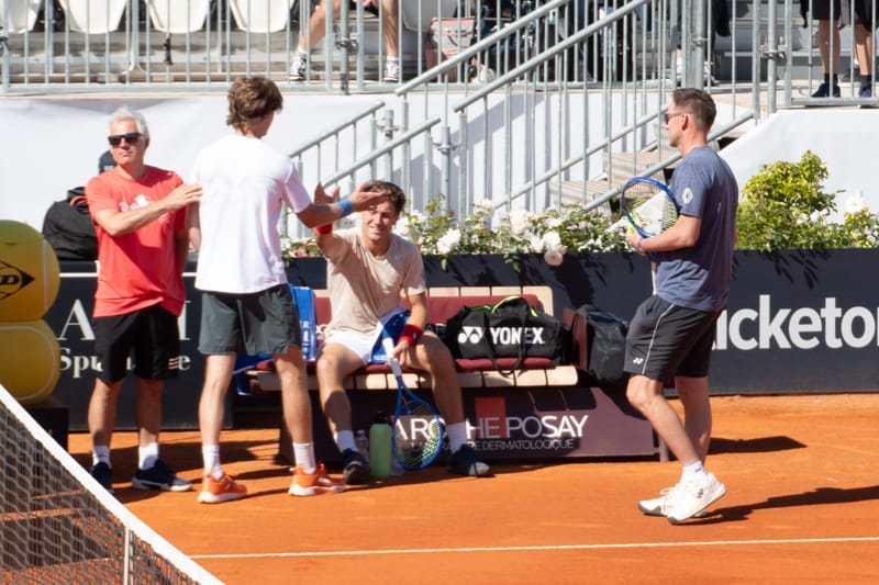 Andrey Rublev - Practice sessions and match at Internazionali di Tennis Roma (Foro Italico)