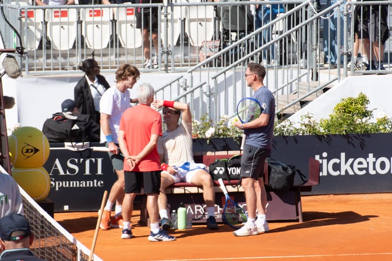 Andrey Rublev - Practice sessions and match at Internazionali di Tennis Roma (Foro Italico)