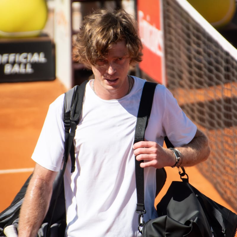 Andrey Rublev - Practice sessions and match at Internazionali di Tennis Roma (Foro Italico)
