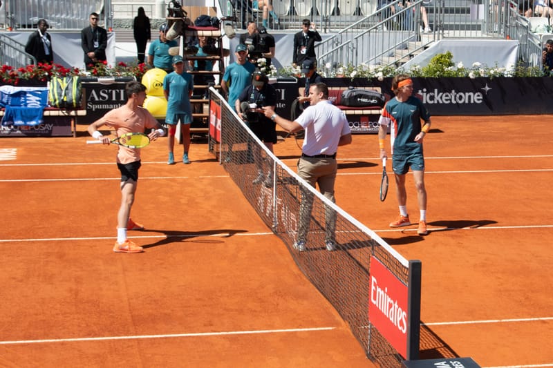 Andrey Rublev - Practice sessions and match at Internazionali di Tennis Roma (Foro Italico)