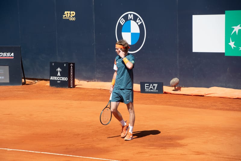Andrey Rublev - Practice sessions and match at Internazionali di Tennis Roma (Foro Italico)