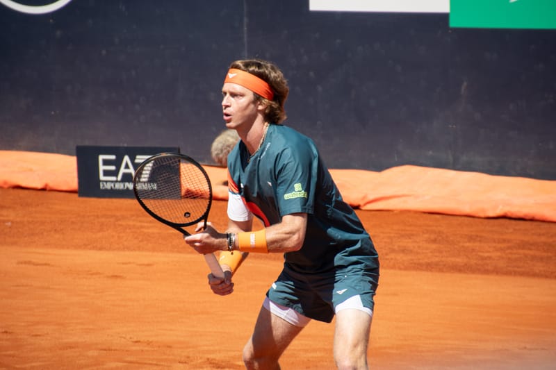 Andrey Rublev - Practice sessions and match at Internazionali di Tennis Roma (Foro Italico)