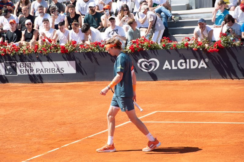 Andrey Rublev - Practice sessions and match at Internazionali di Tennis Roma (Foro Italico)