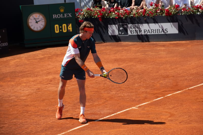 Andrey Rublev - Practice sessions and match at Internazionali di Tennis Roma (Foro Italico)