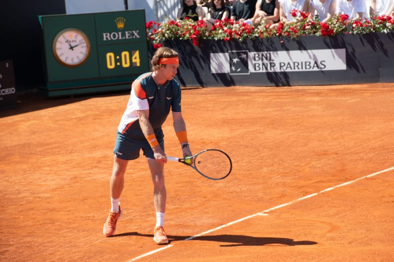 Andrey Rublev - Practice sessions and match at Internazionali di Tennis Roma (Foro Italico)