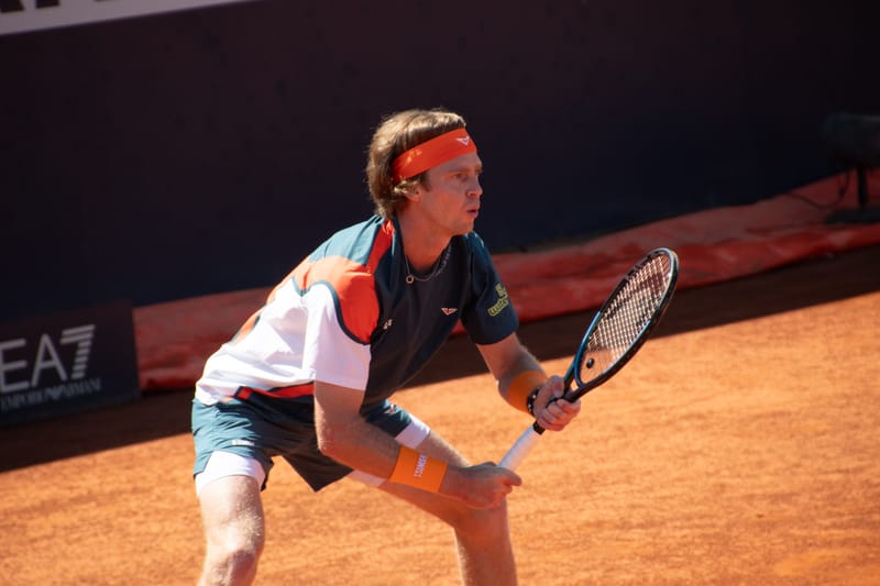 Andrey Rublev - Practice sessions and match at Internazionali di Tennis Roma (Foro Italico)