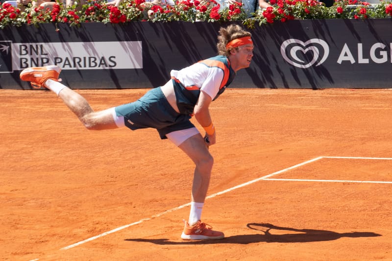 Andrey Rublev - Practice sessions and match at Internazionali di Tennis Roma (Foro Italico)