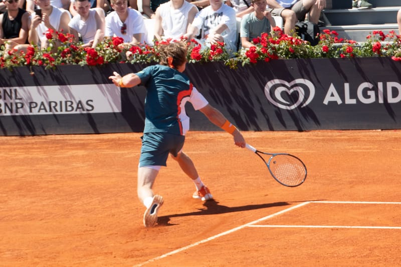 Andrey Rublev - Practice sessions and match at Internazionali di Tennis Roma (Foro Italico)