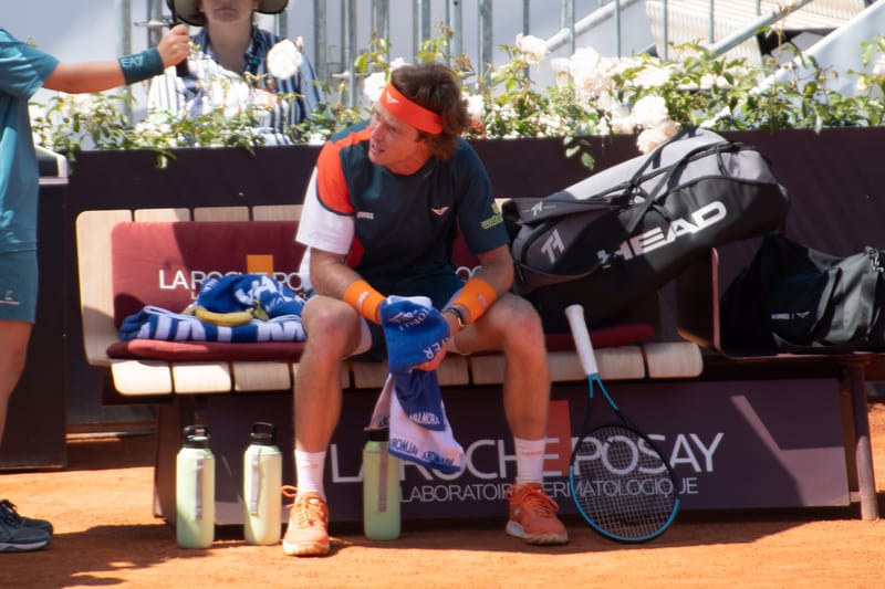 Andrey Rublev - Practice sessions and match at Internazionali di Tennis Roma (Foro Italico)