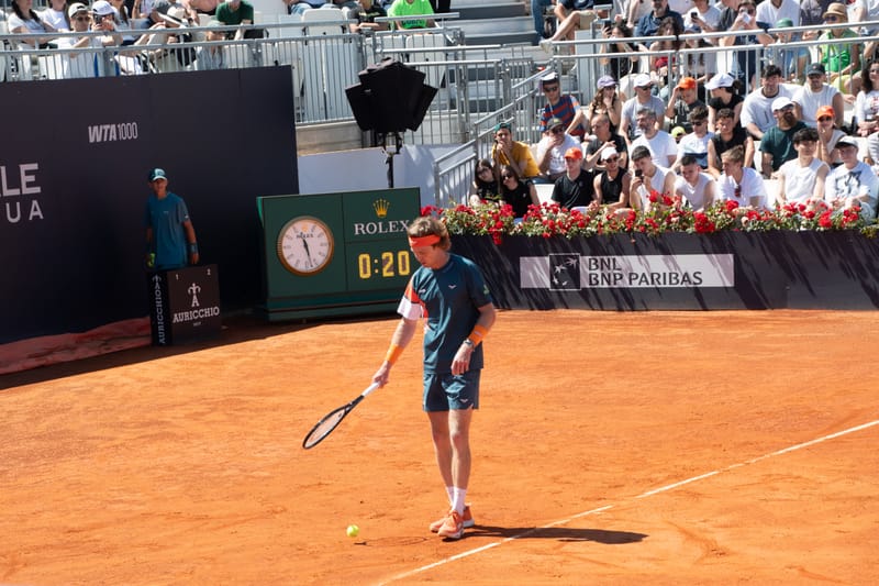 Andrey Rublev - Practice sessions and match at Internazionali di Tennis Roma (Foro Italico)
