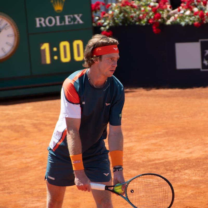 Andrey Rublev - Practice sessions and match at Internazionali di Tennis Roma (Foro Italico)