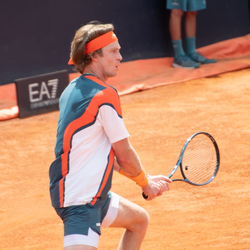 Andrey Rublev - Practice sessions and match at Internazionali di Tennis Roma (Foro Italico)