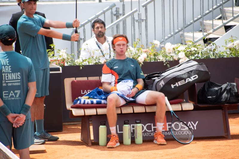 Andrey Rublev - Practice sessions and match at Internazionali di Tennis Roma (Foro Italico)