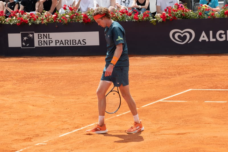 Andrey Rublev - Practice sessions and match at Internazionali di Tennis Roma (Foro Italico)