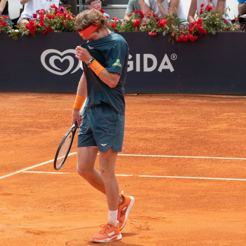 Andrey Rublev - Practice sessions and match at Internazionali di Tennis Roma (Foro Italico)
